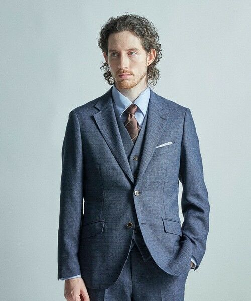 MEN'S BIGI / メンズビギ ネクタイ | チェック×ドット柄シルクネクタイ | 詳細2