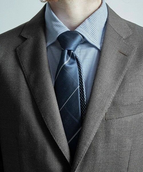 MEN'S BIGI / メンズビギ ネクタイ | チェック×ドット柄シルクネクタイ | 詳細6