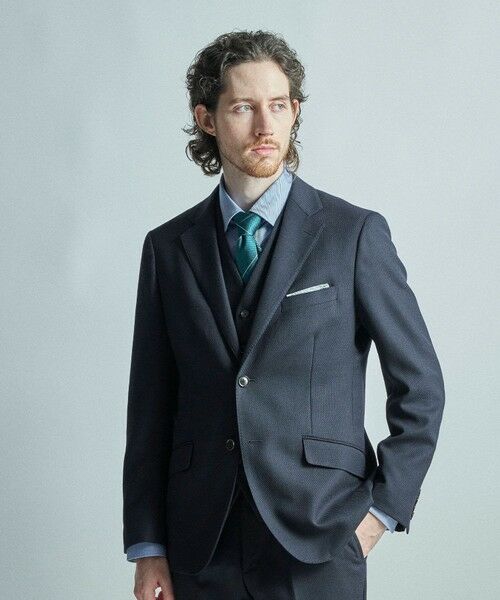 MEN'S BIGI / メンズビギ ネクタイ | チェック×ドット柄シルクネクタイ | 詳細10