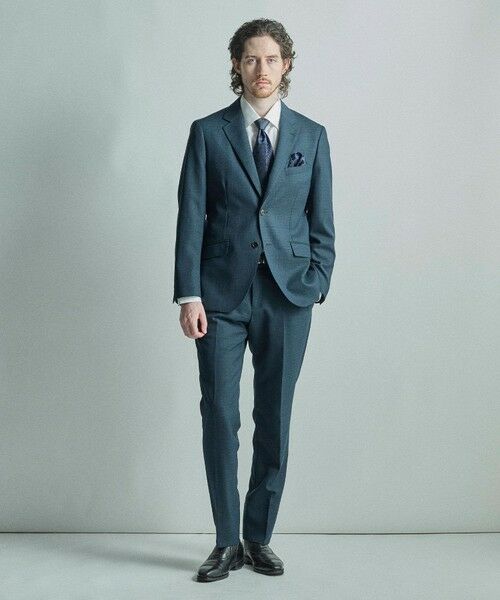 MEN'S BIGI / メンズビギ ネクタイ | 変形アーガイル×シャドー千鳥柄シルクネクタイ | 詳細3