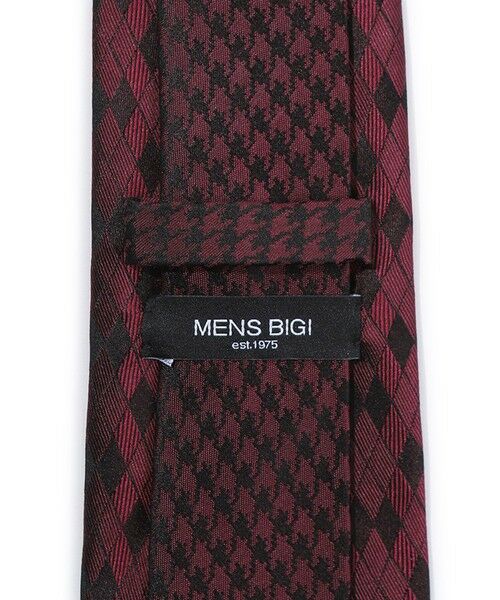 MEN'S BIGI / メンズビギ ネクタイ | 変形アーガイル×シャドー千鳥柄シルクネクタイ | 詳細5
