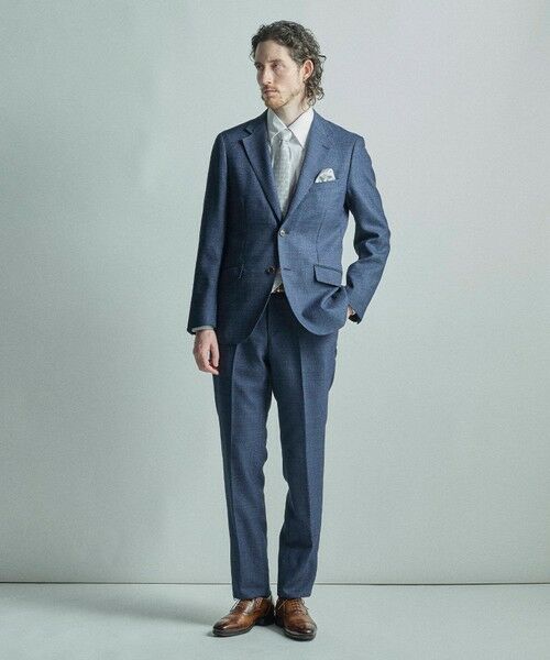 MEN'S BIGI / メンズビギ ネクタイ | 変形アーガイル×シャドー千鳥柄シルクネクタイ | 詳細11