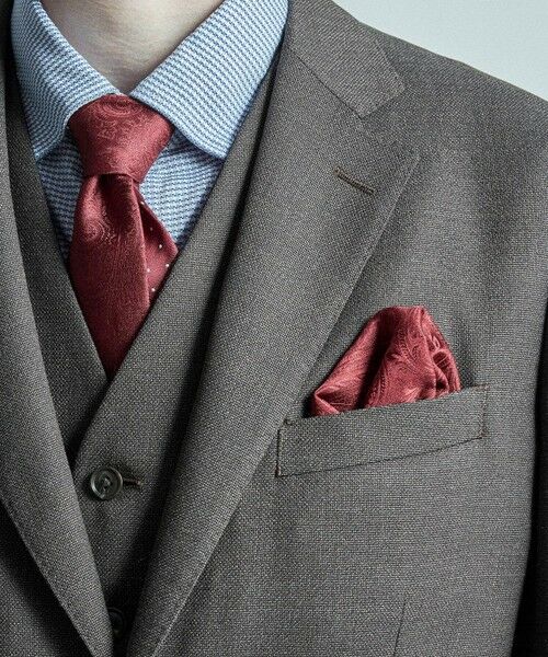 MEN'S BIGI / メンズビギ その他小物 | シャドーペイズリー柄シルクチーフ | 詳細12