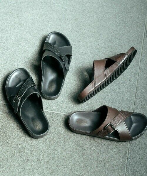 MEN'S BIGI / メンズビギ サンダル | 【Artesanos/アルテサノス】別注 レザークロスストラップサンダル | 詳細2