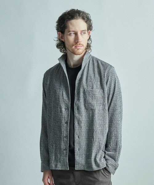 MEN'S BIGI / メンズビギ シャツ・ブラウス | シャーリング楊柳 シャツブルゾン＜ストレッチ＞ | 詳細3