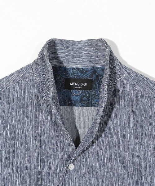 MEN'S BIGI / メンズビギ シャツ・ブラウス | シャーリング楊柳 シャツブルゾン＜ストレッチ＞ | 詳細5