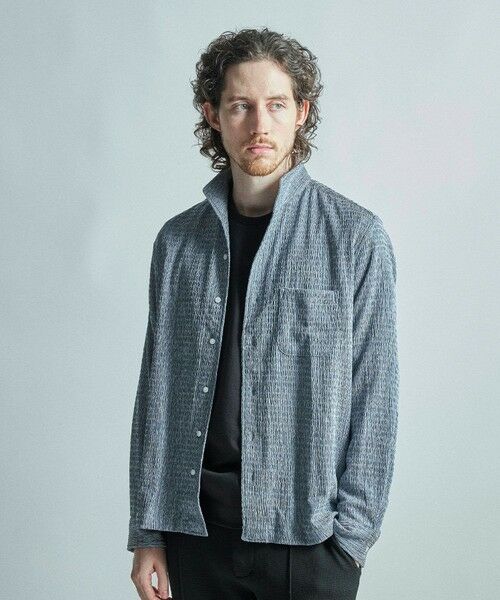 MEN'S BIGI / メンズビギ シャツ・ブラウス | シャーリング楊柳 シャツブルゾン＜ストレッチ＞ | 詳細13
