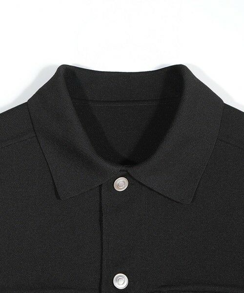 MEN'S BIGI / メンズビギ ブルゾン | デニムジャケット風ミラノリブニットアウター | 詳細1