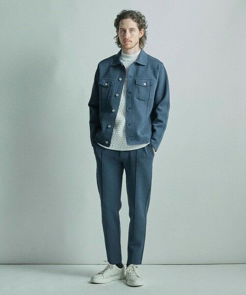 MEN'S BIGI / メンズビギ ブルゾン | デニムジャケット風ミラノリブニットアウター | 詳細20