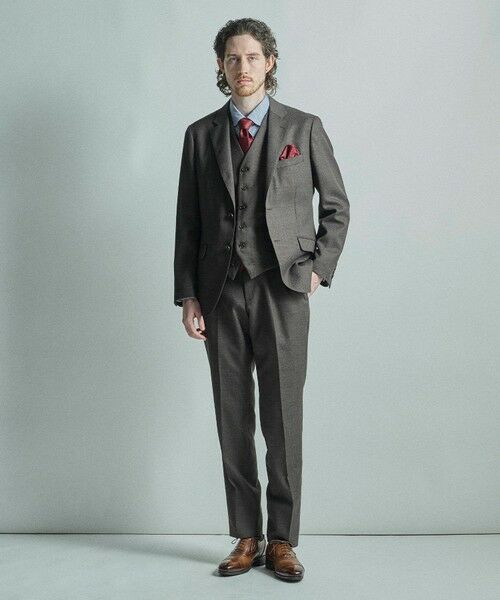 MEN'S BIGI / メンズビギ テーラードジャケット | ミックスヤーン/ホップサックテーラードジャケット | 詳細3