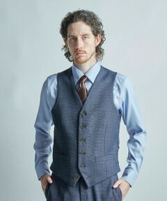 MEN'S BIGI / メンズビギ ベスト | ミックスヤーン/ポップサック リバーシブルベスト