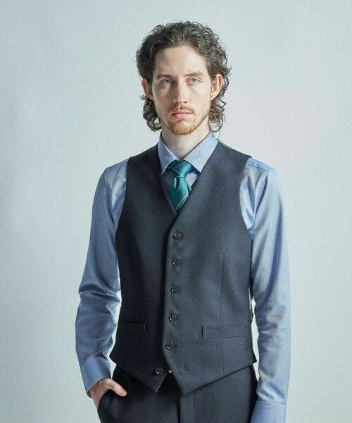 MEN'S BIGI / メンズビギ ベスト | ミックスヤーン/ポップサック リバーシブルベスト | 詳細3