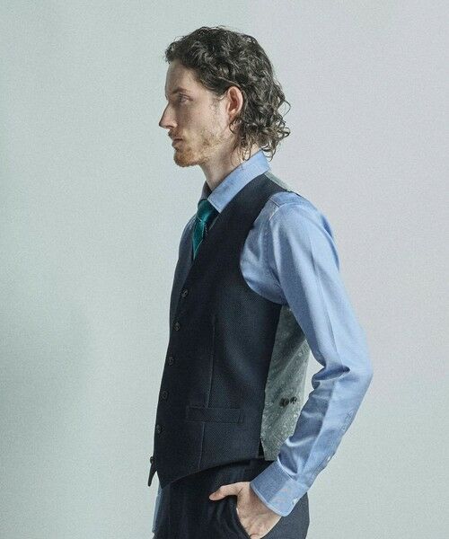 MEN'S BIGI / メンズビギ ベスト | ミックスヤーン/ポップサック リバーシブルベスト | 詳細4