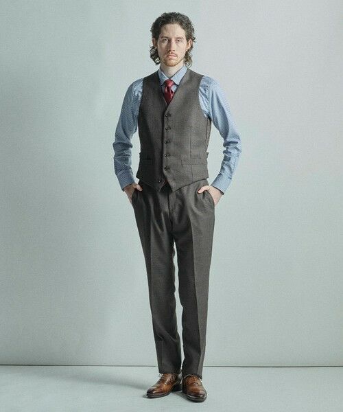 MEN'S BIGI / メンズビギ ベスト | ミックスヤーン/ポップサック リバーシブルベスト | 詳細6