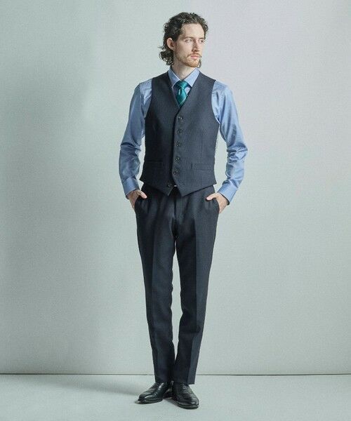 MEN'S BIGI / メンズビギ ベスト | ミックスヤーン/ポップサック リバーシブルベスト | 詳細7