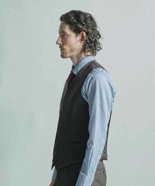 MEN'S BIGI / メンズビギ ベスト | ミックスヤーン/ポップサック リバーシブルベスト | 詳細1