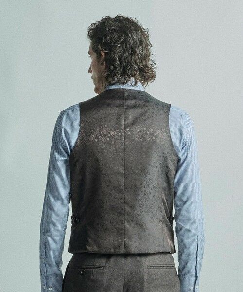 MEN'S BIGI / メンズビギ ベスト | ミックスヤーン/ポップサック リバーシブルベスト | 詳細2