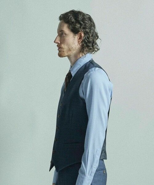 MEN'S BIGI / メンズビギ ベスト | ミックスヤーン/ポップサック リバーシブルベスト | 詳細26