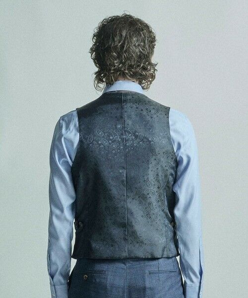 MEN'S BIGI / メンズビギ ベスト | ミックスヤーン/ポップサック リバーシブルベスト | 詳細27