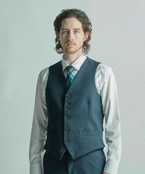 MEN'S BIGI / メンズビギ ベスト | ミックスヤーン/ポップサック リバーシブルベスト | 詳細28