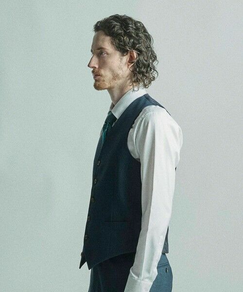 MEN'S BIGI / メンズビギ ベスト | ミックスヤーン/ポップサック リバーシブルベスト | 詳細29