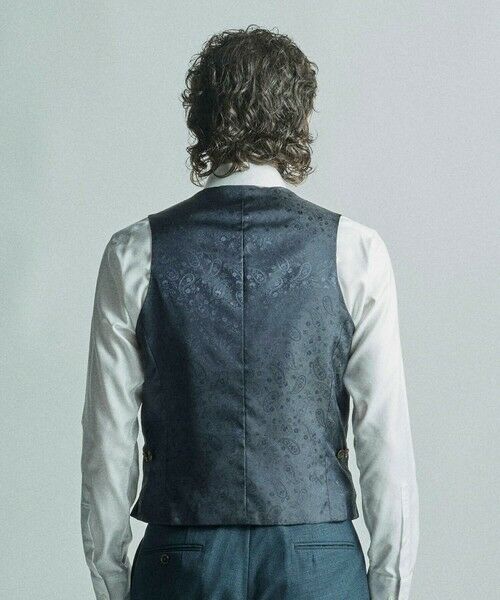 MEN'S BIGI / メンズビギ ベスト | ミックスヤーン/ポップサック リバーシブルベスト | 詳細30