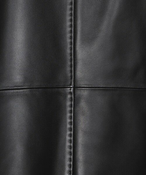 MEN'S BIGI / メンズビギ レザーブルゾン・ジャケット | スタンドカラーシングルライダース シープレザージャケット | 詳細1