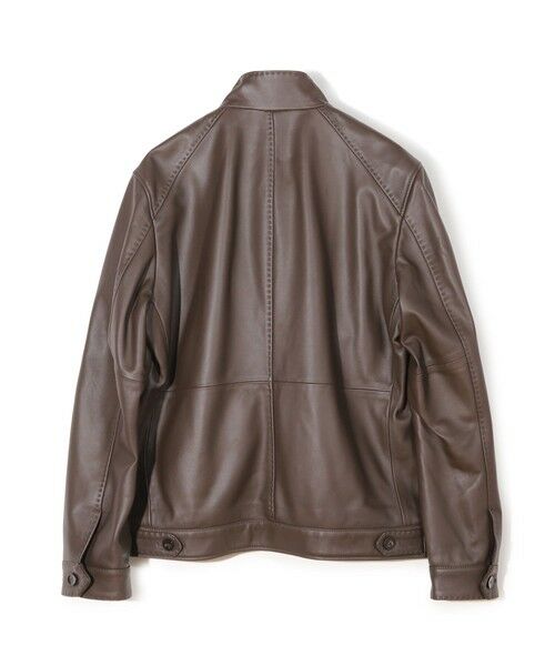MEN'S BIGI / メンズビギ レザーブルゾン・ジャケット | スタンドカラーシングルライダース シープレザージャケット | 詳細18