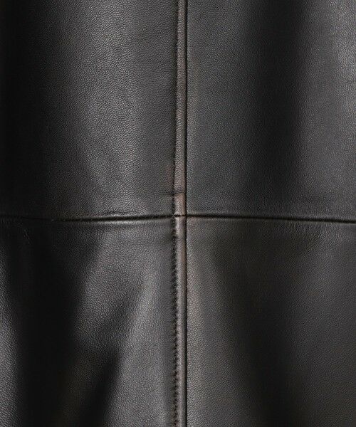 MEN'S BIGI / メンズビギ レザーブルゾン・ジャケット | スタンドカラーシングルライダース シープレザージャケット＜エイジング加工＞ | 詳細12