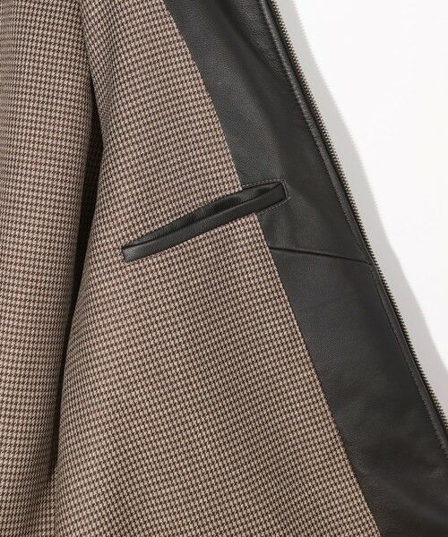 MEN'S BIGI / メンズビギ レザーブルゾン・ジャケット | スタンドカラーシングルライダース シープレザージャケット＜エイジング加工＞ | 詳細7