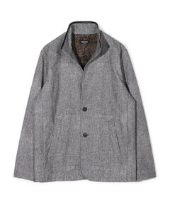 MEN'S BIGI / メンズビギ その他アウター | ドットエアーヘリンボーンプリントスタンドカラージャケット＜保温/透湿/撥水/防シワ/ストレッチ＞