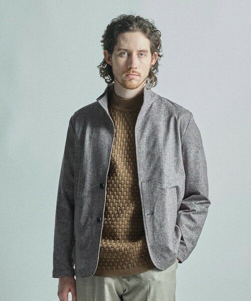 MEN'S BIGI / メンズビギ その他アウター | ドットエアーヘリンボーンプリントスタンドカラージャケット＜保温/透湿/撥水/防シワ/ストレッチ＞ | 詳細2