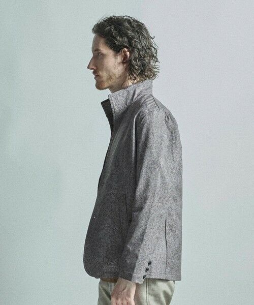 MEN'S BIGI / メンズビギ その他アウター | ドットエアーヘリンボーンプリントスタンドカラージャケット＜保温/透湿/撥水/防シワ/ストレッチ＞ | 詳細3