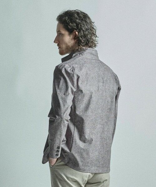 MEN'S BIGI / メンズビギ その他アウター | ドットエアーヘリンボーンプリントスタンドカラージャケット＜保温/透湿/撥水/防シワ/ストレッチ＞ | 詳細4