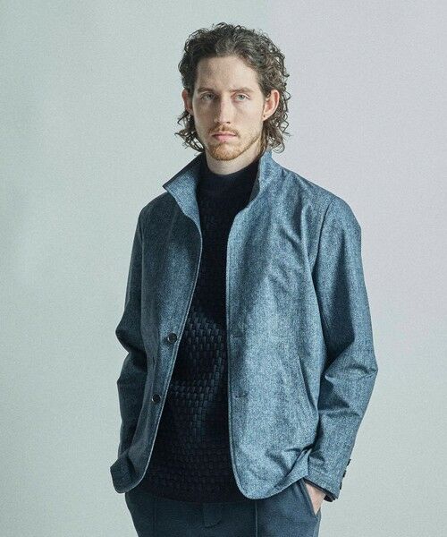 MEN'S BIGI / メンズビギ その他アウター | ドットエアーヘリンボーンプリントスタンドカラージャケット＜保温/透湿/撥水/防シワ/ストレッチ＞ | 詳細19