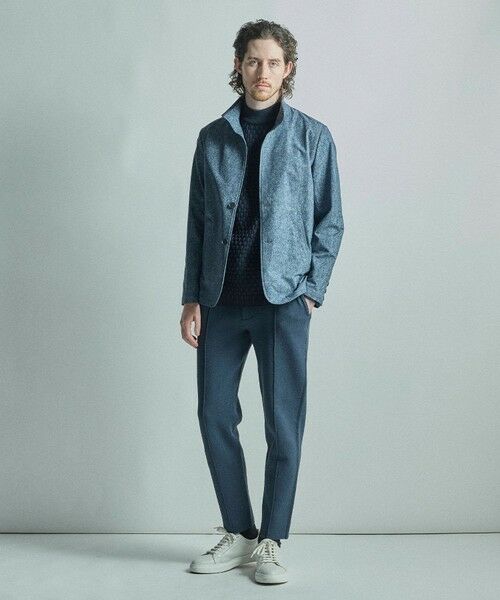 MEN'S BIGI / メンズビギ その他アウター | ドットエアーヘリンボーンプリントスタンドカラージャケット＜保温/透湿/撥水/防シワ/ストレッチ＞ | 詳細20