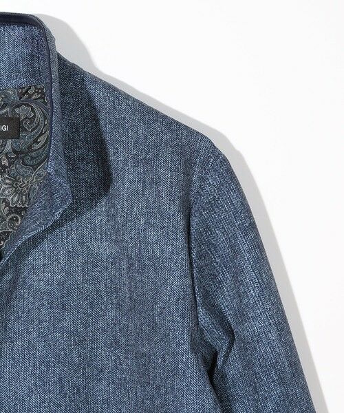 MEN'S BIGI / メンズビギ その他アウター | ドットエアーヘリンボーンプリントスタンドカラージャケット＜保温/透湿/撥水/防シワ/ストレッチ＞ | 詳細10