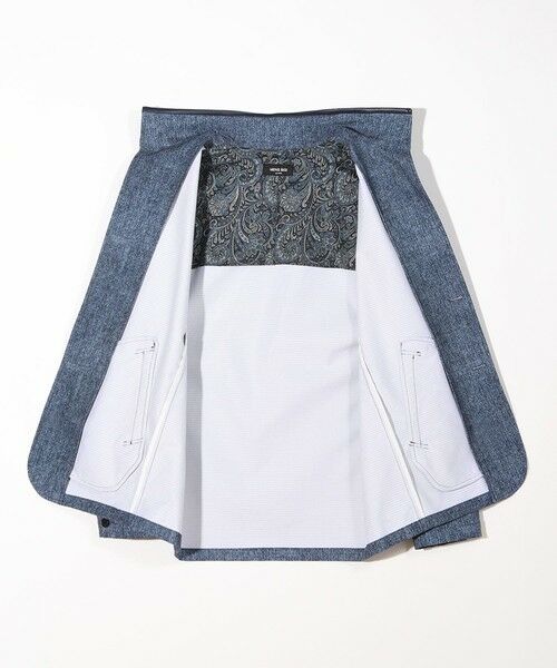 MEN'S BIGI / メンズビギ その他アウター | ドットエアーヘリンボーンプリントスタンドカラージャケット＜保温/透湿/撥水/防シワ/ストレッチ＞ | 詳細14