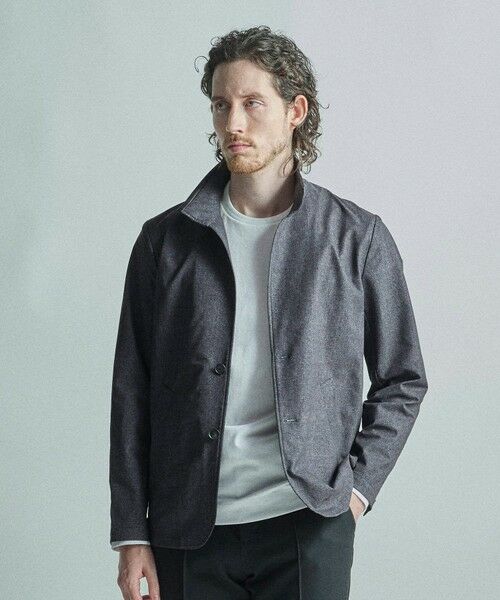 MEN'S BIGI / メンズビギ その他アウター | ドットエアーヘリンボーンプリントスタンドカラージャケット＜保温/透湿/撥水/防シワ/ストレッチ＞ | 詳細22