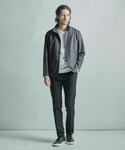 MEN'S BIGI / メンズビギ その他アウター | ドットエアーヘリンボーンプリントスタンドカラージャケット＜保温/透湿/撥水/防シワ/ストレッチ＞ | 詳細23