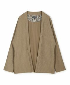 MEN'S BIGI / メンズビギ カーディガン・ボレロ | ワッフルシアサッカー素材カーディガン