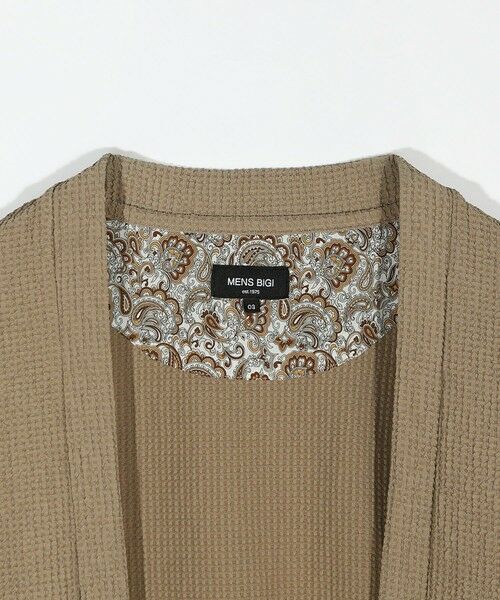 MEN'S BIGI / メンズビギ カーディガン・ボレロ | ワッフルシアサッカー素材カーディガン | 詳細1