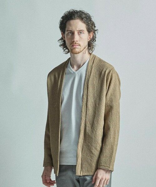 MEN'S BIGI / メンズビギ カーディガン・ボレロ | ワッフルシアサッカー素材カーディガン | 詳細6