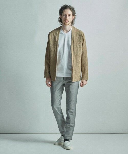 MEN'S BIGI / メンズビギ カーディガン・ボレロ | ワッフルシアサッカー素材カーディガン | 詳細7