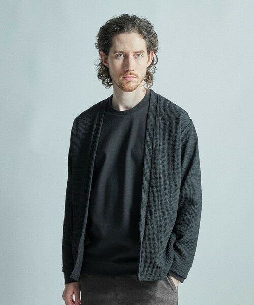 MEN'S BIGI / メンズビギ カーディガン・ボレロ | ワッフルシアサッカー素材カーディガン | 詳細9