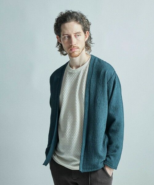 MEN'S BIGI / メンズビギ カーディガン・ボレロ | ワッフルシアサッカー素材カーディガン | 詳細14