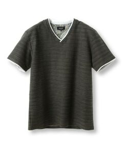 MEN'S BIGI / メンズビギ Tシャツ | スラブタック天竺素材Tシャツ＜吸水速乾＞