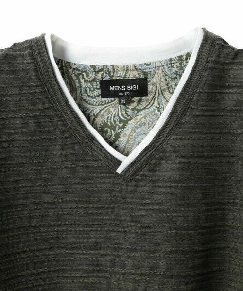 MEN'S BIGI / メンズビギ Tシャツ | スラブタック天竺素材Tシャツ<吸水速乾> | 詳細15