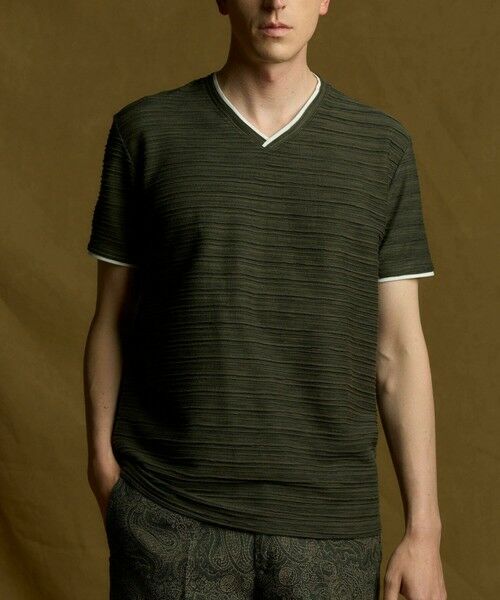 MEN'S BIGI / メンズビギ Tシャツ | スラブタック天竺素材Tシャツ<吸水速乾> | 詳細20