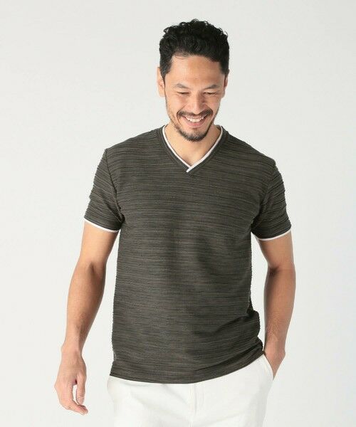 MEN'S BIGI / メンズビギ Tシャツ | スラブタック天竺素材Tシャツ<吸水速乾> | 詳細11